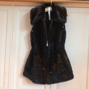 Ellen Tracy Faux Fur Vest